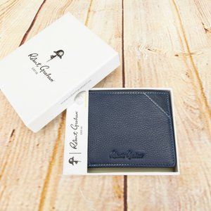 Robert Graham Designer Birch Bi-Fold Pebble Leather Wallet W/Gift Box